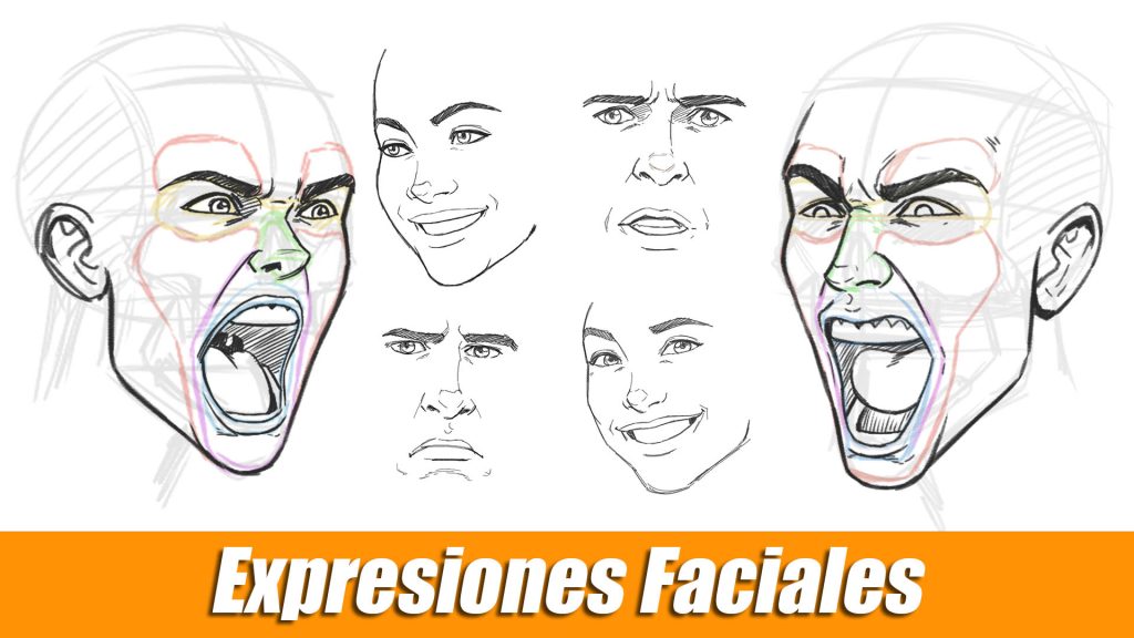 curso de dibujo de expresiones faciales