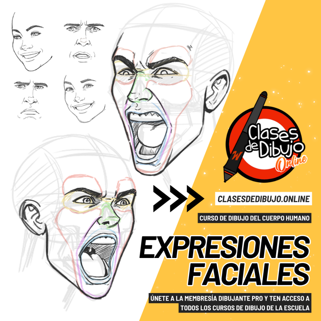 como dibujar expresiones faciales